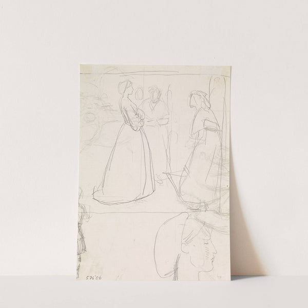 Christina Rossetti's Maude Clare - Figure and Head Studies by Sir John Everett Millais