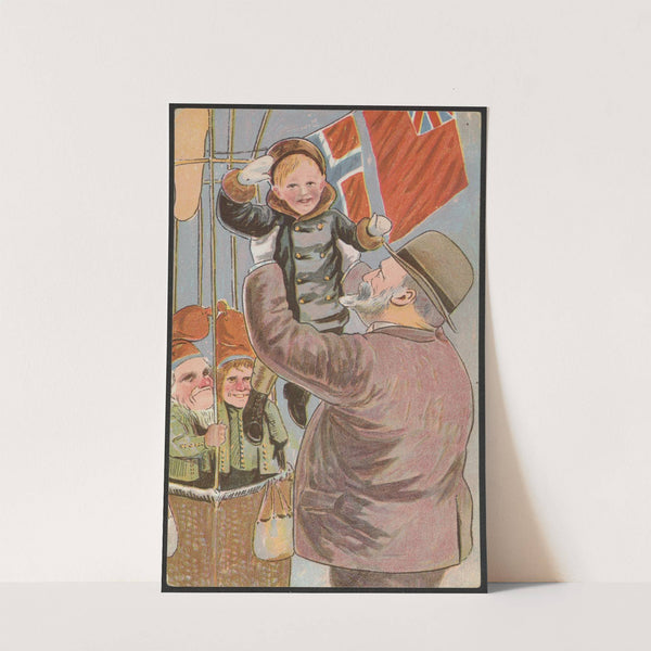 Christmas card by Otto Johannes Moe