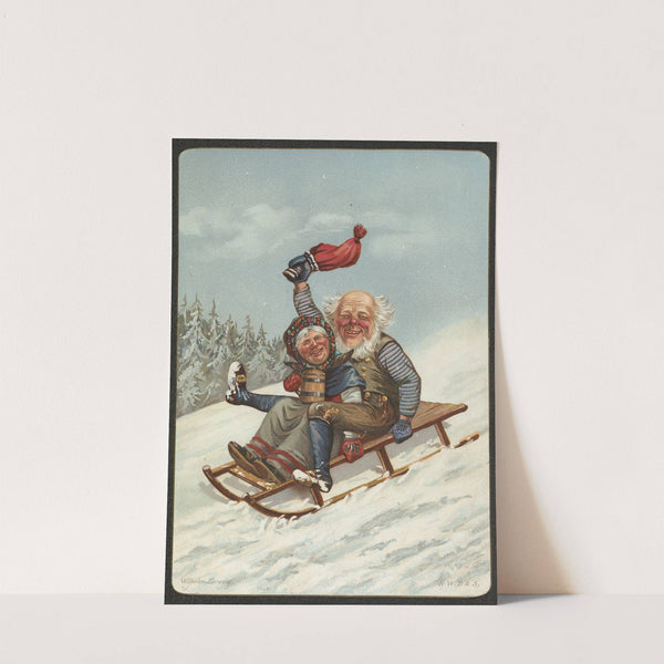 Christmas card by Wilhelm Larsen