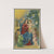 Christmas card, Mary, baby Jesus, angels by Selmar Bayer