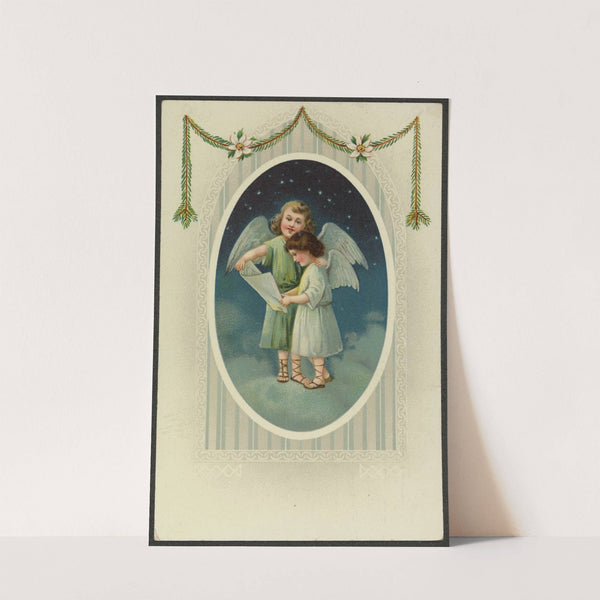 Christmas card with angel motif by E. A. Schwerdtfeger