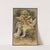 Christmas card with angels and baby Jesus in the manger by E. A. Schwerdtfeger