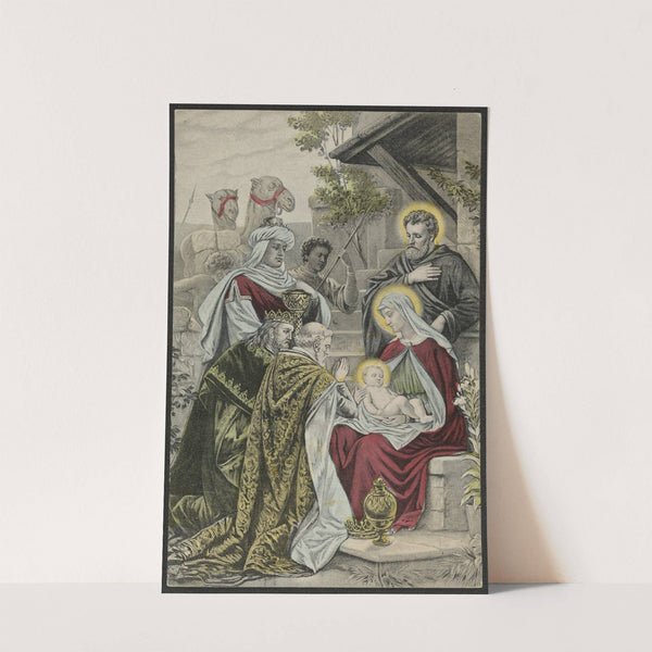 Christmas card with motif from the Christmas Gospel by John Fredrikson Bog & Kunstfolag