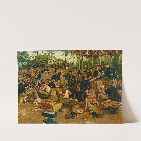 Christmas Day In Camp by William Gilbert Gaul
