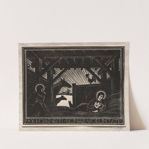 Christmas Gifts; Dawn (1916) by Eric Gill