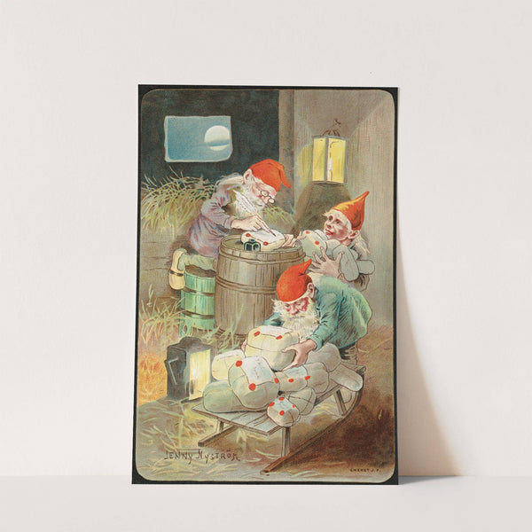 Christmas motif (ca 1899) by Jenny Nyström