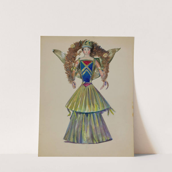 Christmas Tree Doll (c. 1936) by Mina Lowry