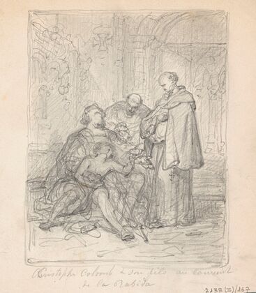 Christopher Columbus and his Sick Son in the Monastery La Rabida