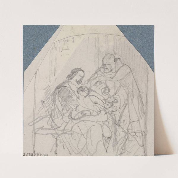 Christopher Columbus and his Sick Son in the Monastery La Rabida by Nicaise De Keyser