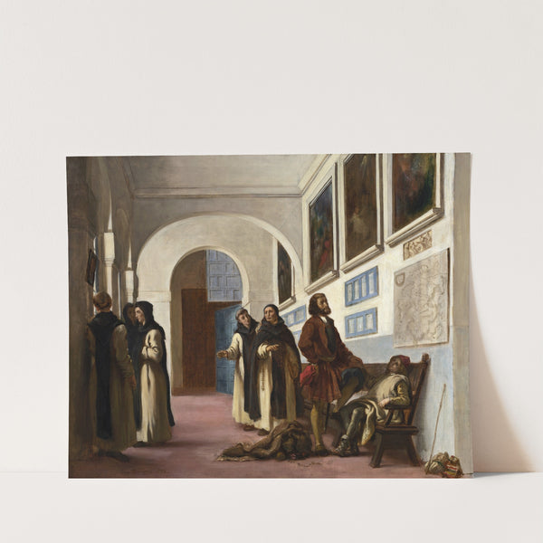 Christopher Columbus and His Son at La Rábida (1838) by Eugène Delacroix