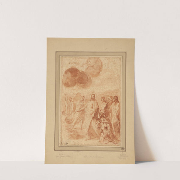 Christ's Command to St. Peter, 'Feed My Sheep!' ('Pasce Oves Mea') by Andrea Sacchi