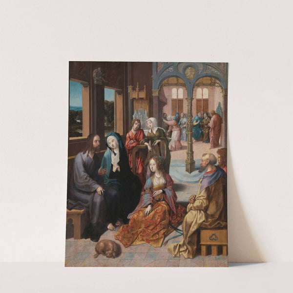 Christ’s Second Visit to the House of Mary and Martha by Cornelis Engebrechtsz