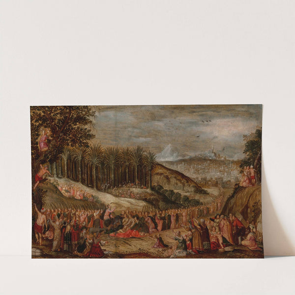 Christ's triumphal entry into Jerusalem by Dutch School