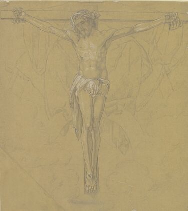 Christus am Kreuz (Fragment einer Dreifaltigkeitsdarstellung)