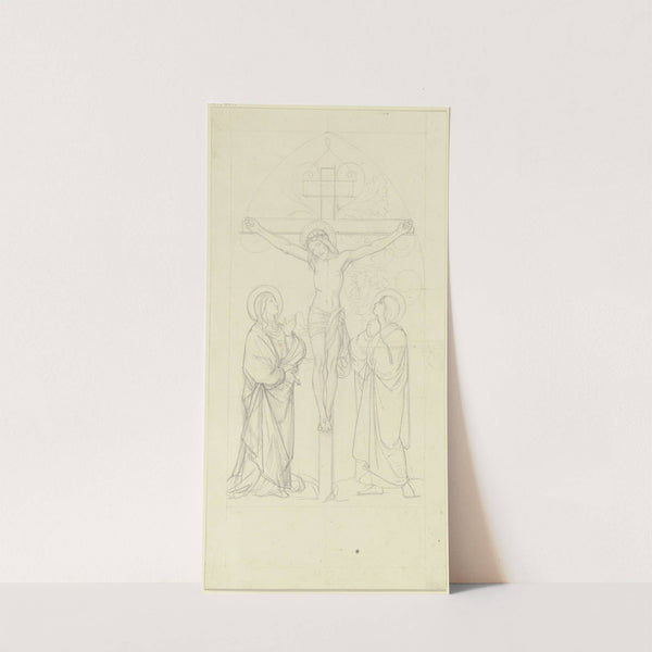 Christus am Kreuz zwischen Maria und Johannes by Eduard von Steinle