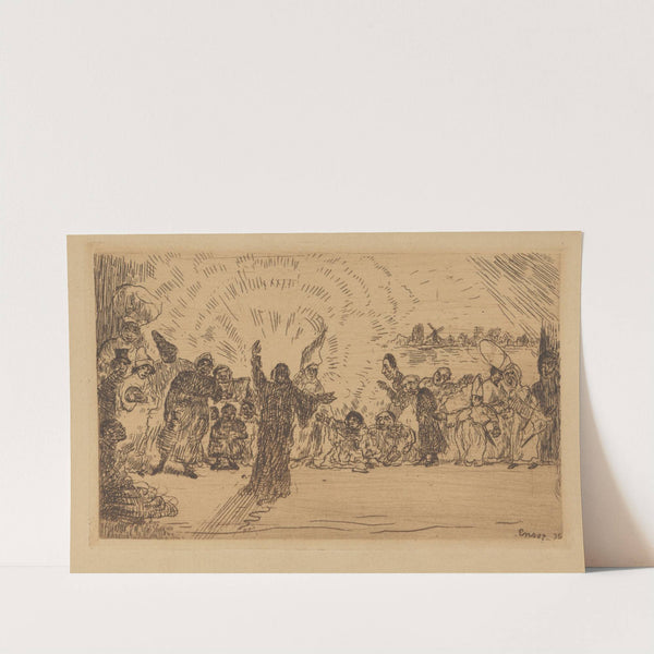 Christus bij de bedelaars by James Ensor