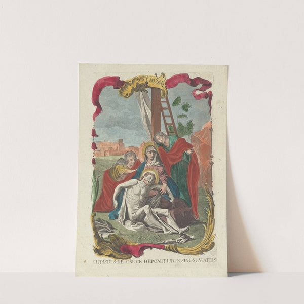 Christus De Cruce Deponitur In Sinum Matris by Remondini family