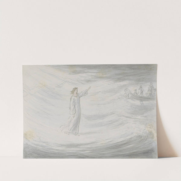 Christus loopt over het water by Alexander Ver Huell