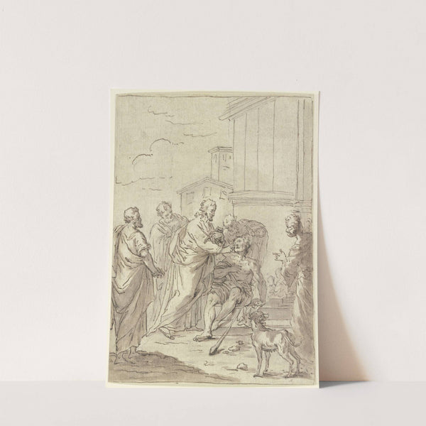 Christus macht einen Blinden sehend by Pierre Subleyras