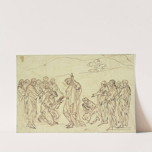 Christus übergibt dem Heiligen Petrus die Himmelsschlüssel by Jean Jouvenet