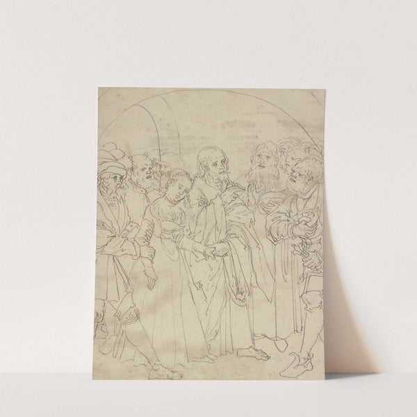 Christus und die Ehebrecherin by Lucas Cranach the Elder