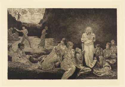 Christus und die Sünderinnen (Ein Leben, Opus VIII, Blatt 13)
