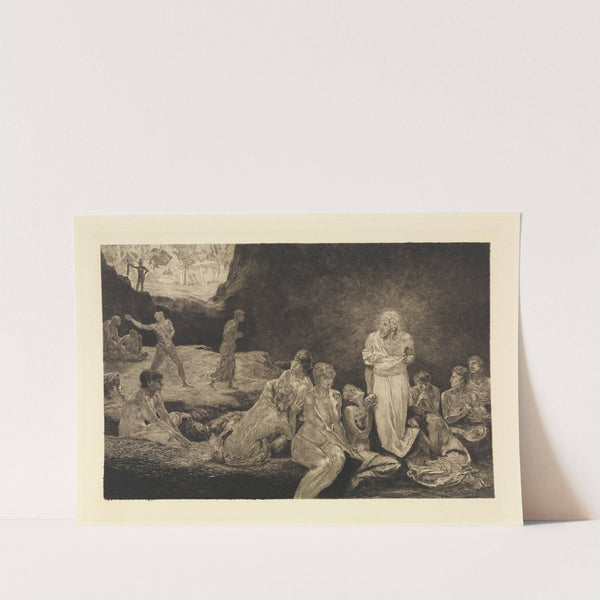 Christus und die Sünderinnen (Ein Leben, Opus VIII, Blatt 13) (1884-1891) by Max Klinger