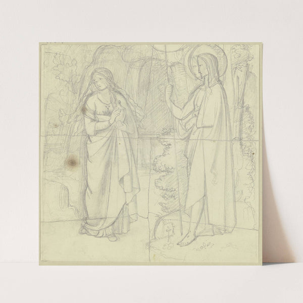 Christus und Magdalena (Ostermorgen) by Philipp Veit