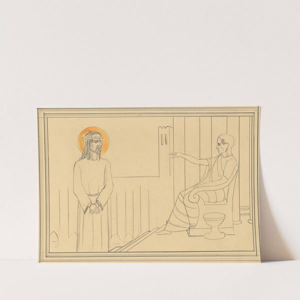 Christus voor Pilatus by Lodewijk Schelfhout