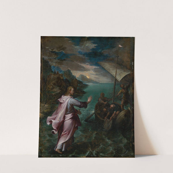 Christus wandelt auf dem Meere by Denis Calvart