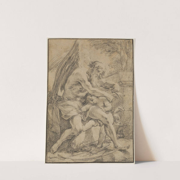 Chronos schneidet Amor die Flügel by François Perrier