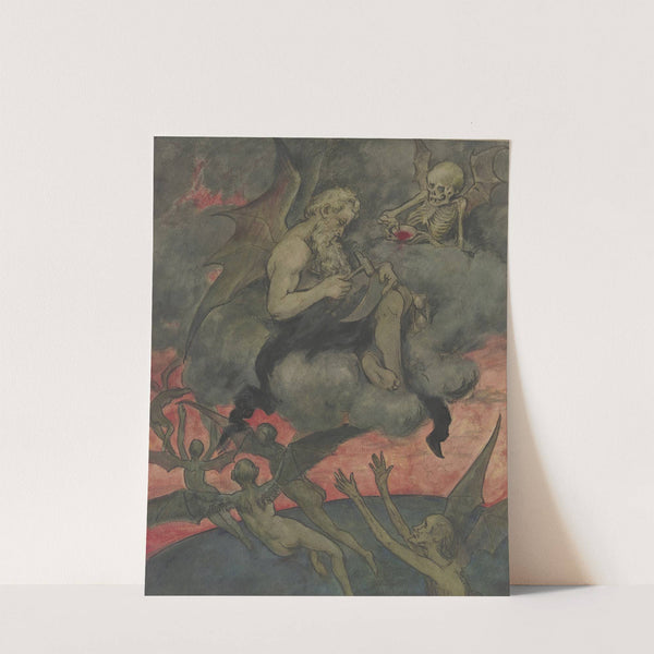 Chronos sharpens the scythe by Hans Thoma