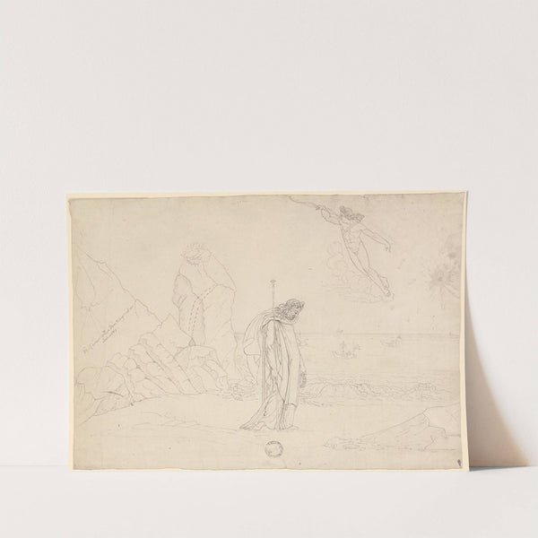 Chryses Mourning the Loss of his Daughter to Agamemnon (Study for the Iliad) (ca. 1811) by Anne Louis Girodet-Trioson