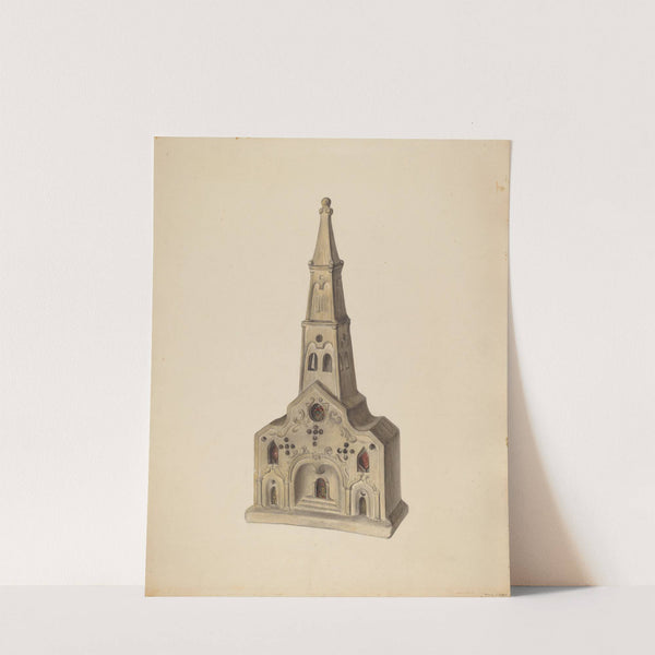 Church (c. 1938) by Mina Lowry