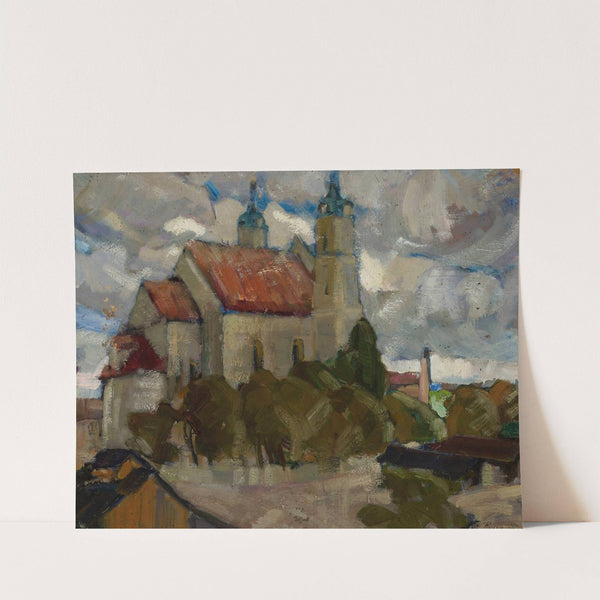 Church among trees by Michał Rouba