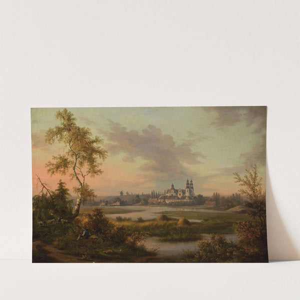 Church and monastery in Ląd.. by Feliks Brzozowski