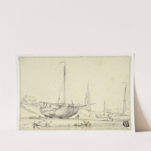 Church at Scheveningen (1838) by Edward William Cooke