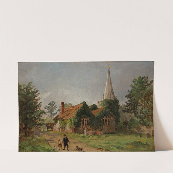 Church at Stoke Poges by Jasper Francis Cropsey