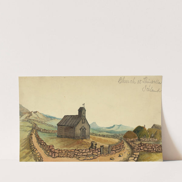 Church at Thingvalla Iceland (1862) by Bayard Taylor