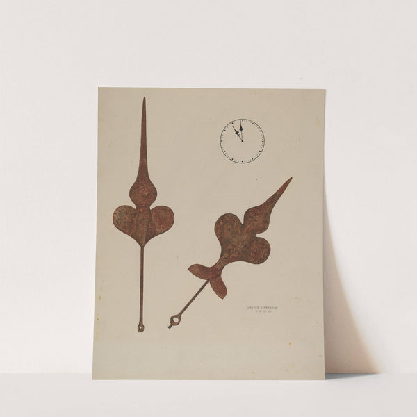 Church Clock Hands by Walter Praefke