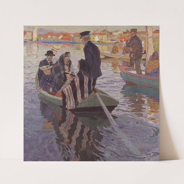 Church-Goers in a Boat by Carl Wilhelmson