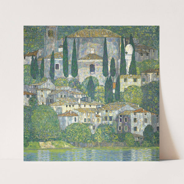 Church In Cassone – Landscape With Cypresses by Gustav Klimt