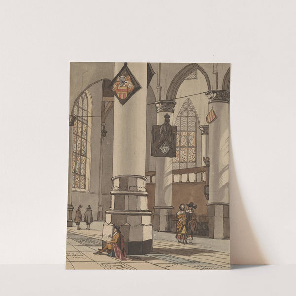 Church Interior by Cornelis Ploos van Amstel