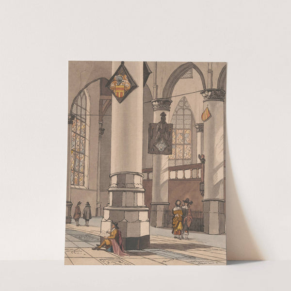 Church Interior after Pieter Saenredam by Cornelis Ploos van Amstel