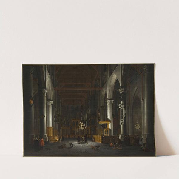 Church interior by candlelight by Daniël de Blieck