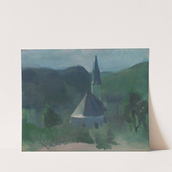 Church Near Jasov by Rudolf Kremlička