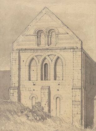 Church of Graville near Havre de Grace, Normandy; End of the North Transept