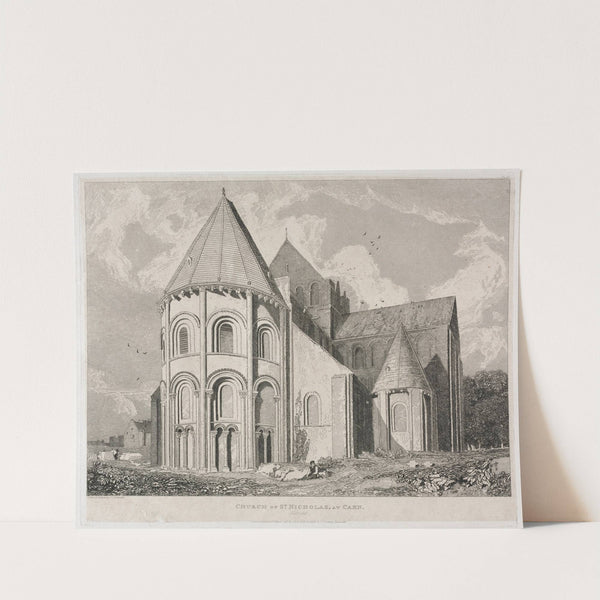 Church of St. Nicholas, at Caen by John Sell Cotman