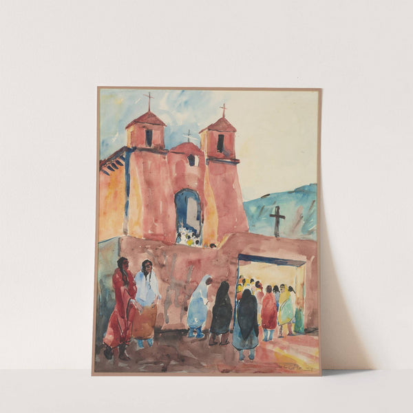 Church, Rancho de Taos by Selden Connor Gile
