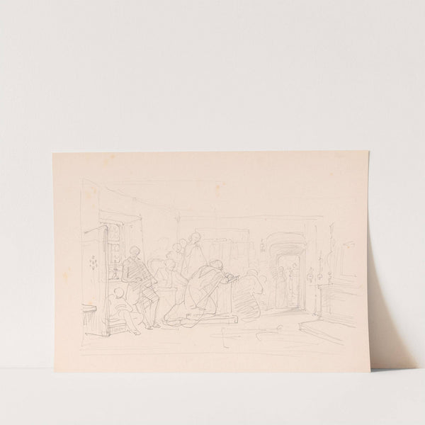 Church Scene by Nicaise De Keyser